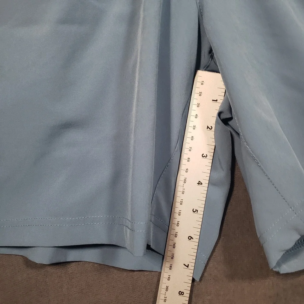 Maamgic Swim Trunks Mens Size Large Light Blue Quick Dry Mesh Lined Shorts‎